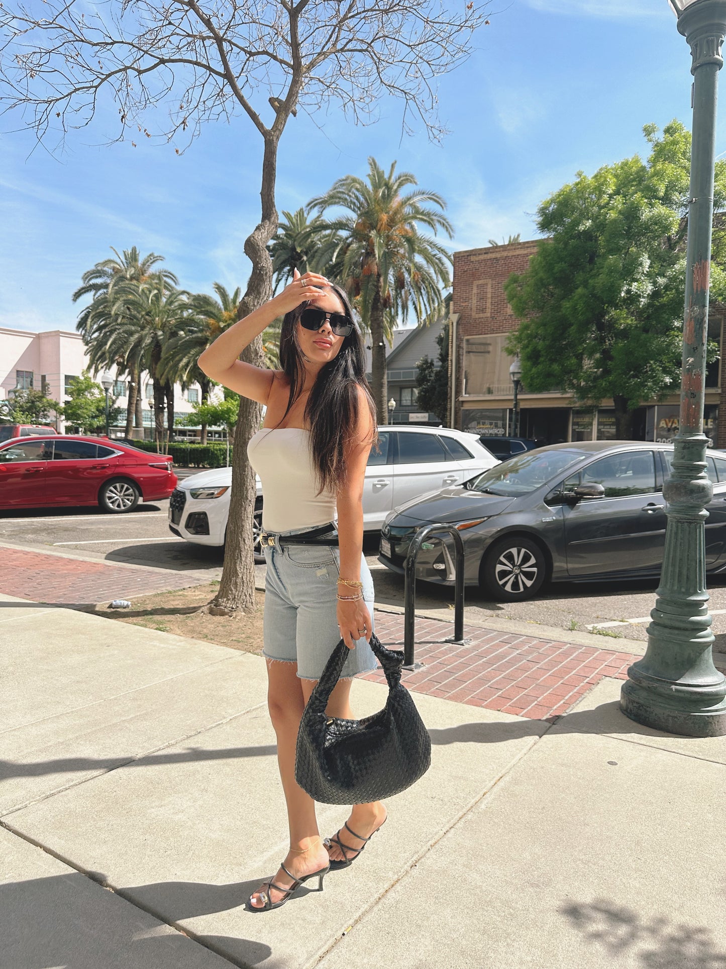 Classic white tube top