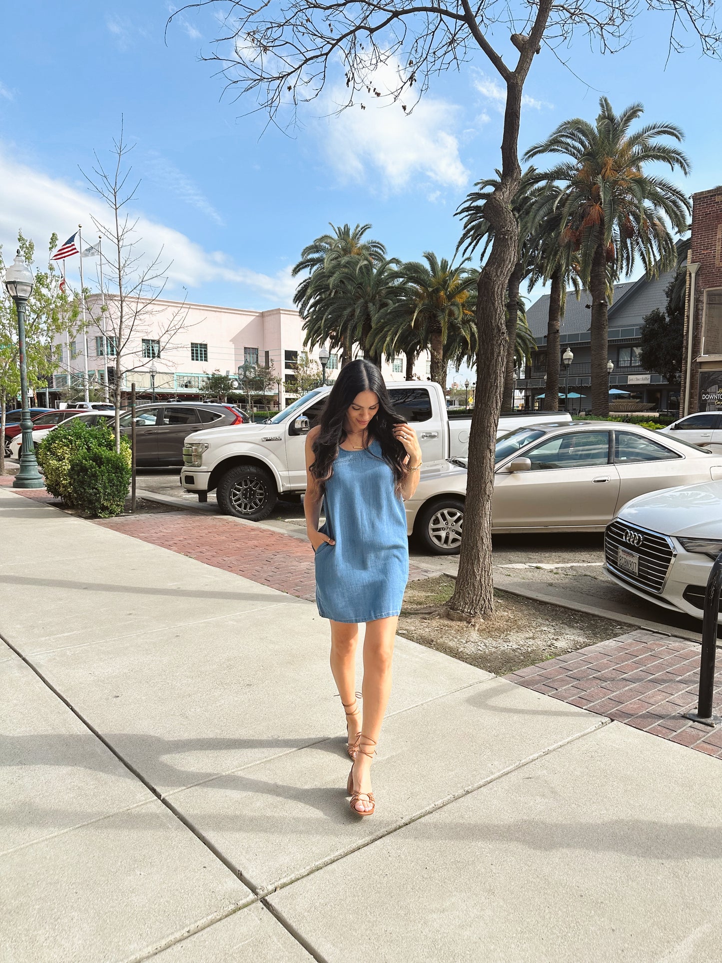 Denim Shift Dress