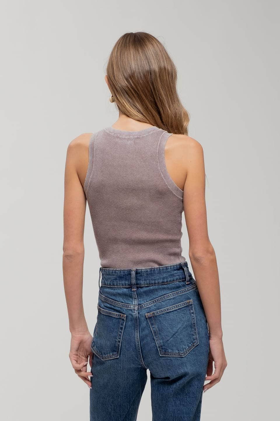 WASHED KNIT TANK TOP