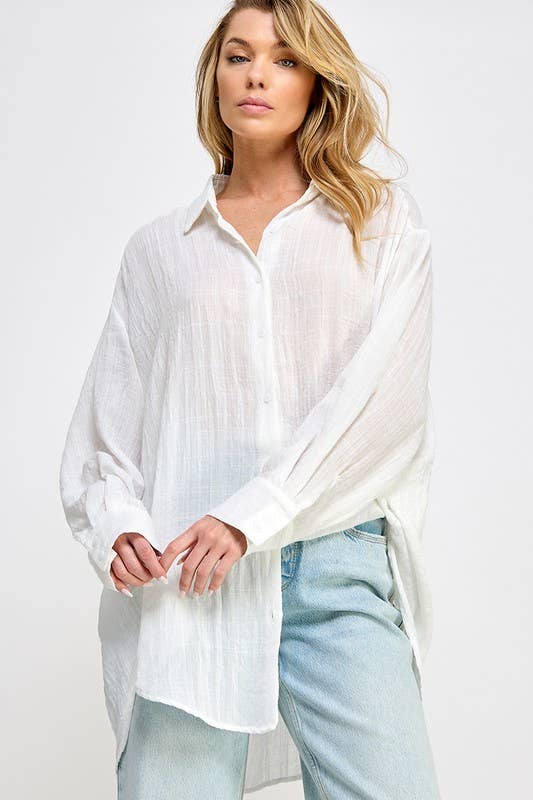 NATASHA BUTTON DOWN SHIRT