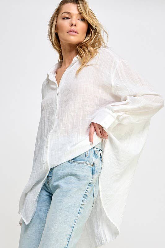 NATASHA BUTTON DOWN SHIRT