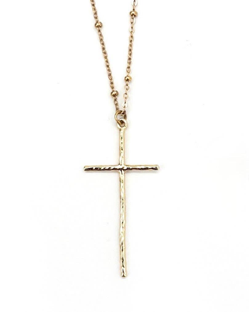 Trinity Cross Necklace || Choose Color: SILVER