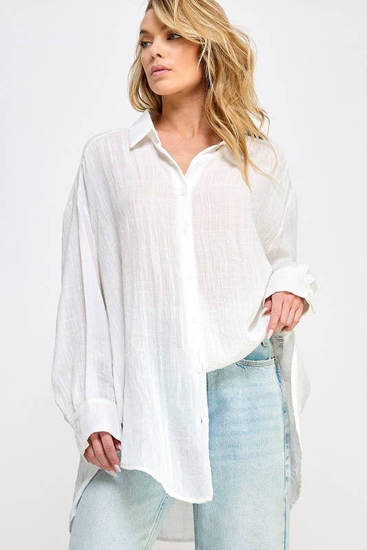 NATASHA BUTTON DOWN SHIRT