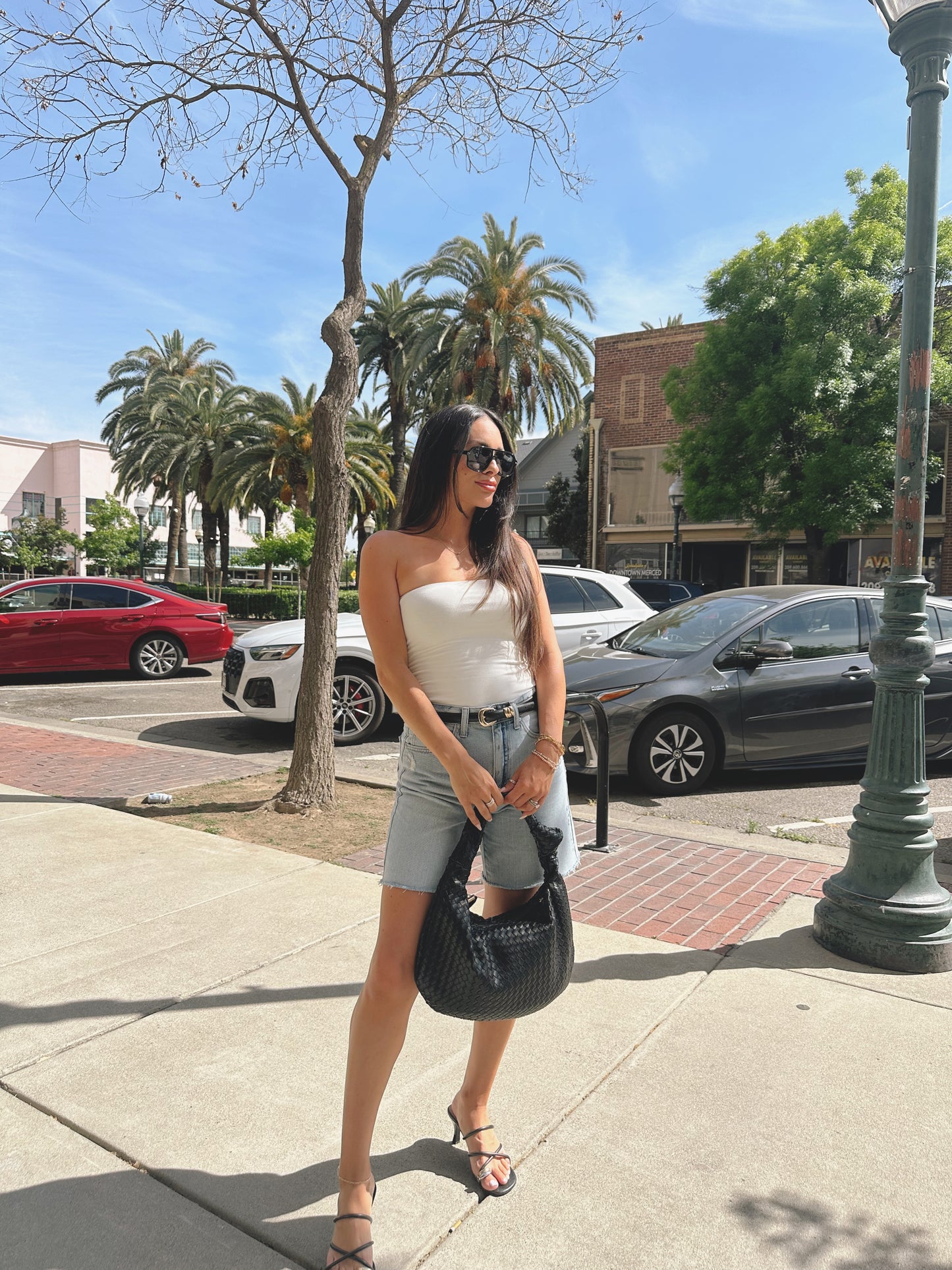 Classic white tube top