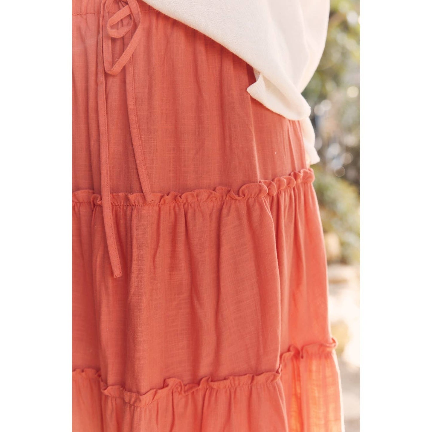 Sunset red maxi