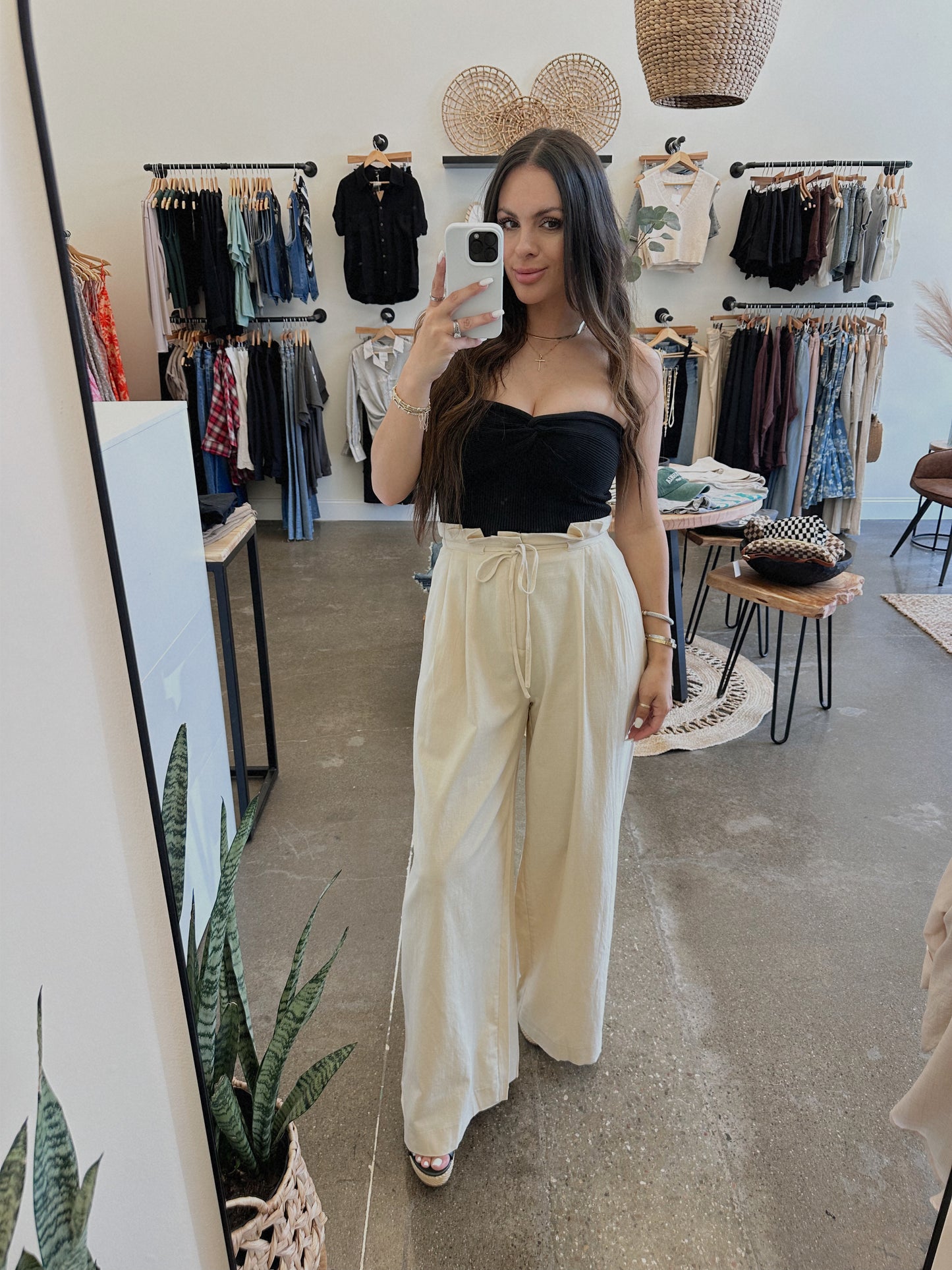 THE DONNA PAPERBAG WIDE LEG